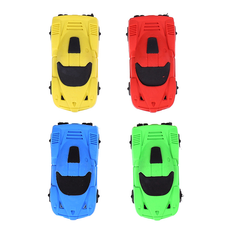 Creative cartoon racing cars, students, children, eco-friendly erasers, student stationery wholesale manufacturers, school supplies Item Picture