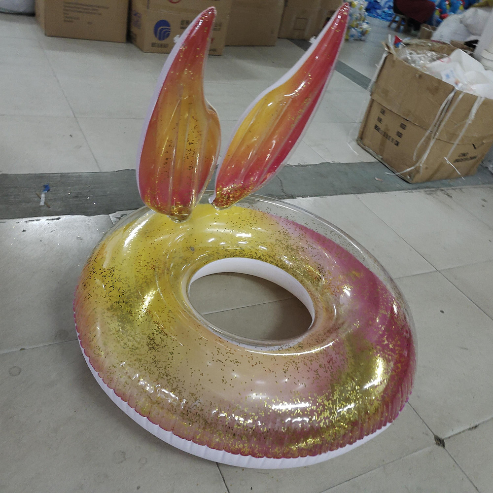 Children's swimming rings for both boys and girls, flamingos, mermaids, pigs, goats, pirates, ducks, water inflatable toys details Picture