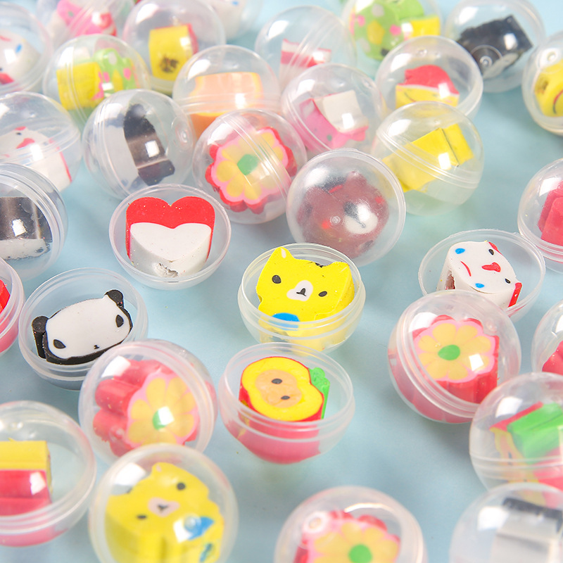 32 Transparent dolls, gacha erasers, one-yuan coin-operated game hall, gacha machine, street stall, gacha creative gifts full figure