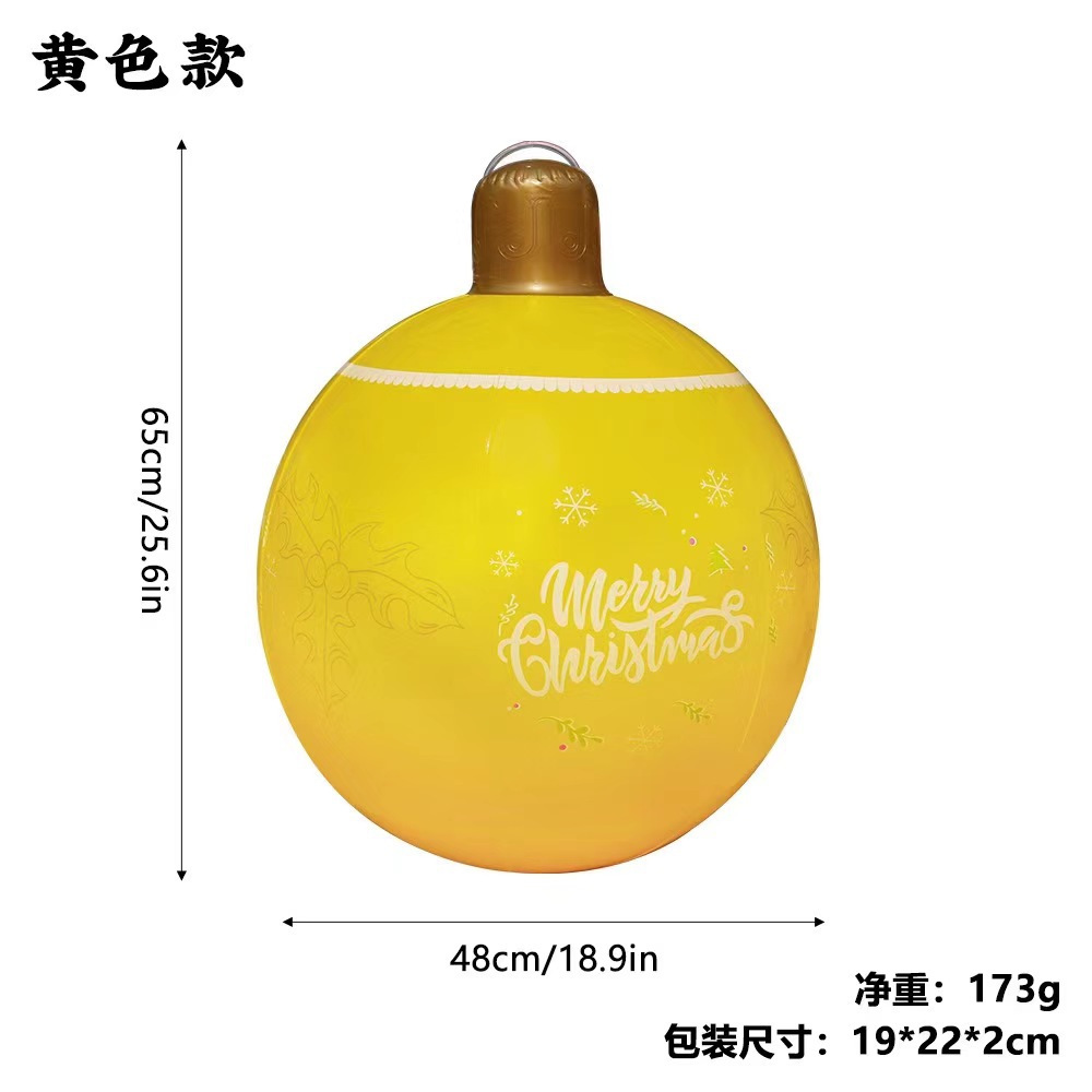Christmas PVC inflatable lanterns, colorful decorative lights, decorative balls, Christmas outdoor atmosphere light balls, colorful decorations details Picture