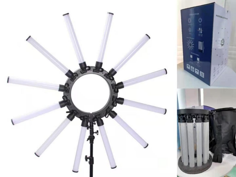 36-inch 12-tube live streaming fill light, beauty light, large-sized high-power photography light, live streaming light, and lighting light pic 4