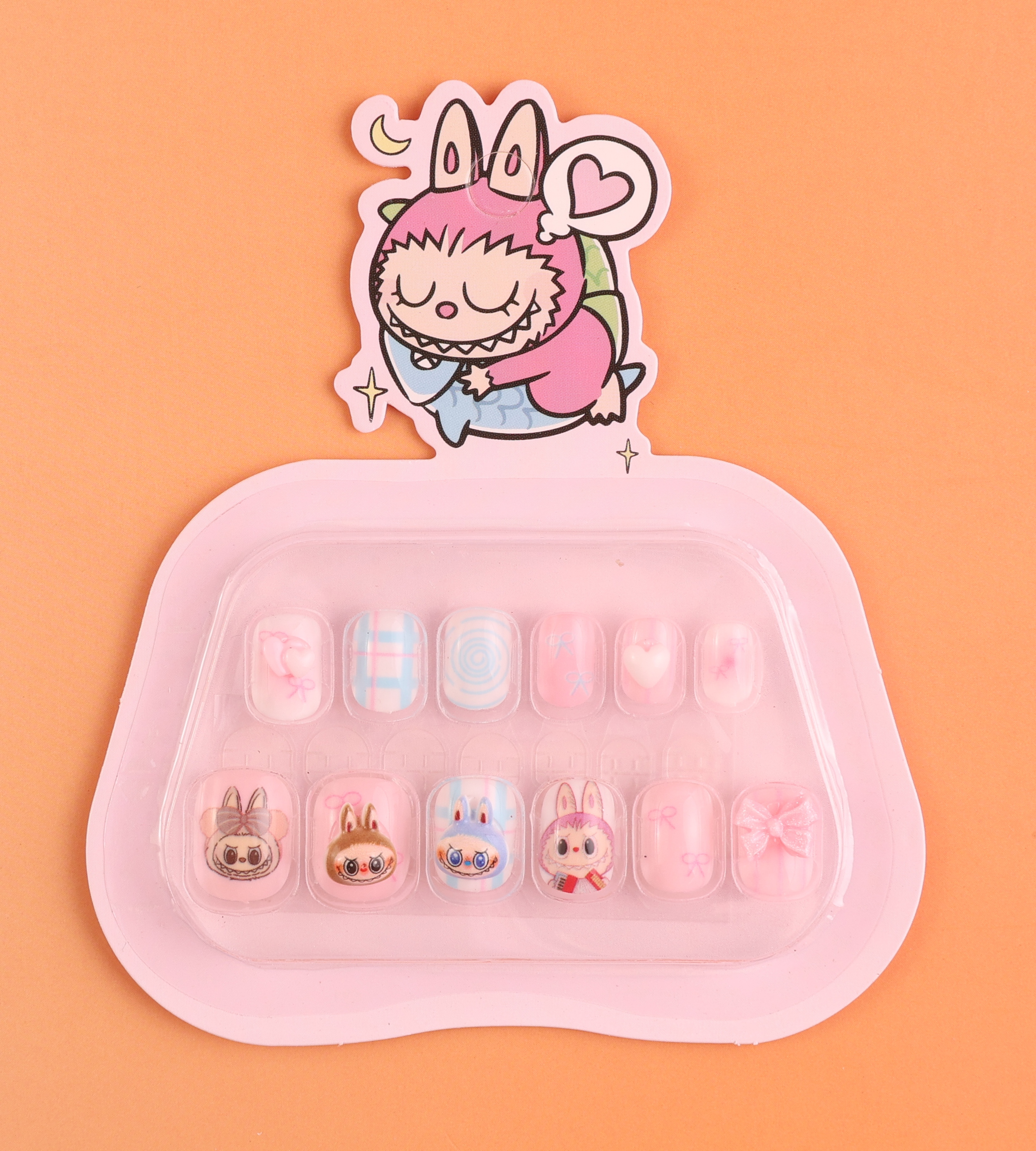 穿戴甲/美甲贴纸/美甲uv凝胶/指甲贴/穿戴甲猫眼白底实物图