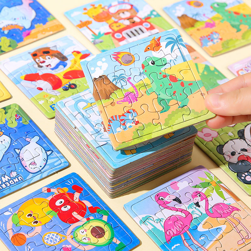 Creative cartoon small puzzles, children's paper puzzles, baby early education and intelligence toys, creative gifts for kindergartens full figure
