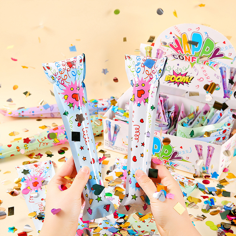 The same style of inflatable firework sticks as those on Xiaohongshu, birthday and graduation ceremony festive atmosphere props, hand-held New Year's Eve firework sticks Specification drawing