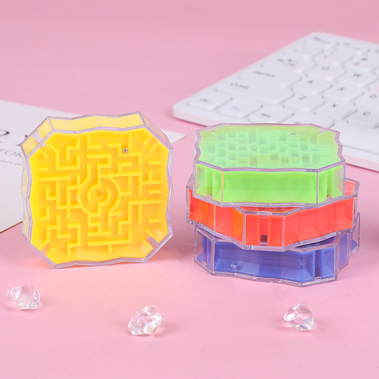 Children's intelligence and early education toys, transparent 3d walking beads, three-dimensional maze marbles, adult intelligence and stress-relieving Rubik's Cube toys Specification drawing