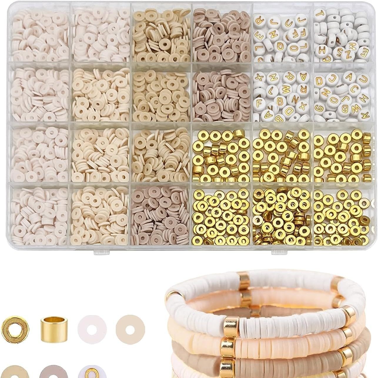 Cross-border customized soft clay slicing DIY handcrafted material bracelet necklace, soft clay bead set manufacturer wholesale Specification drawing