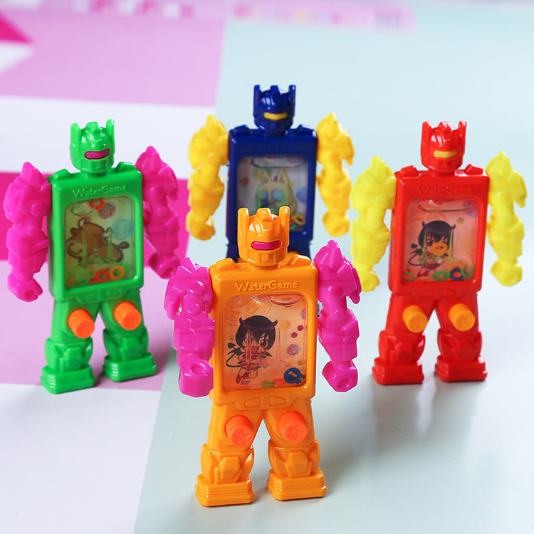 Robot ring toss game water machine, a classic and nostalgic traditional game machine from childhood, water machine ring toss toy Specification drawing