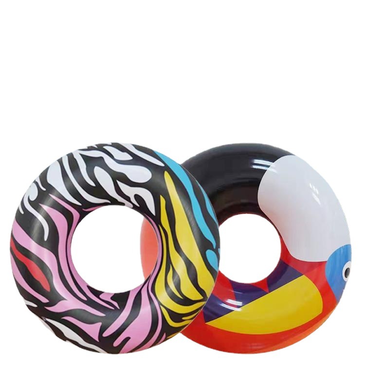 Wholesale inflatable children's and baby swimming rings, PVC plastic cartoon fruit swimming rings, adult armpit life buoys Item Picture