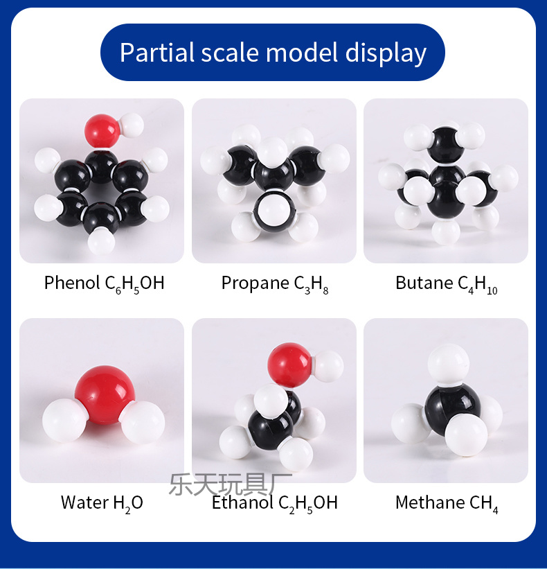 Molecular ball model for teaching demonstration of organic element proportion in junior and senior high school chemistry molecular structure model experiments pic 8