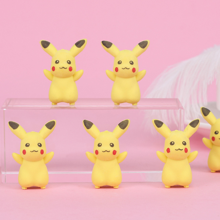 Creative stationery, cartoon erasers, cute yellow erasers, primary school student prizes, kindergarten small gifts wholesale full figure