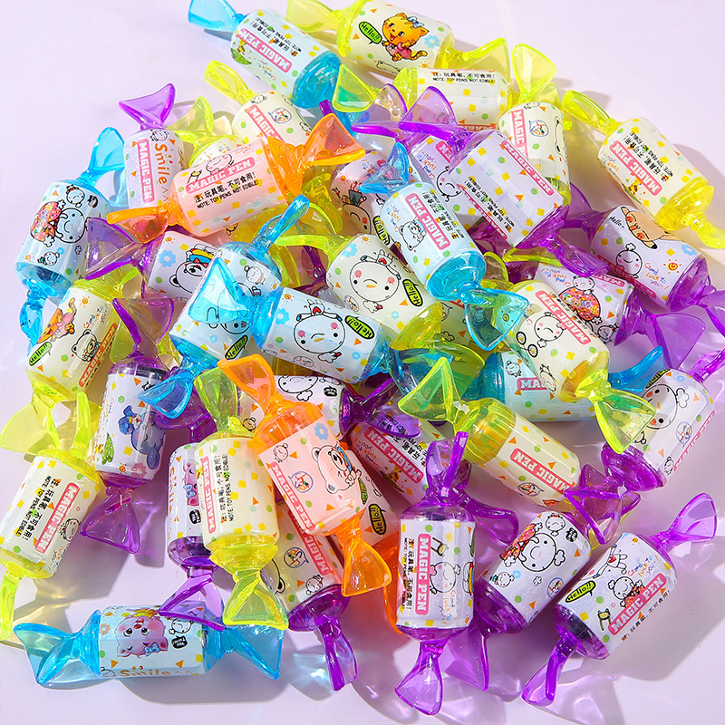 Candy-shaped crayons, student stationery, cute cartoon pens, portable mini toys, kindergarten gifts, birthday gifts Specification drawing