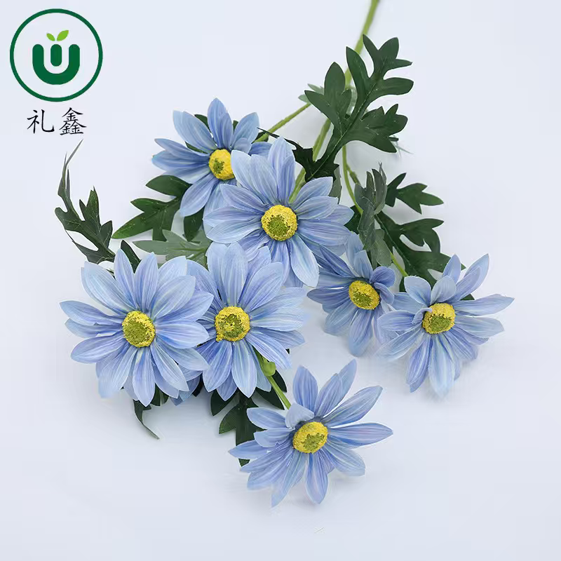 New Daisy bouquets, simulated Dutch chrysanthemums, plastic living room decoration, chamomile country-style photography decoration props, simulated flowers, simulated flowers, simulated flowers Specification image