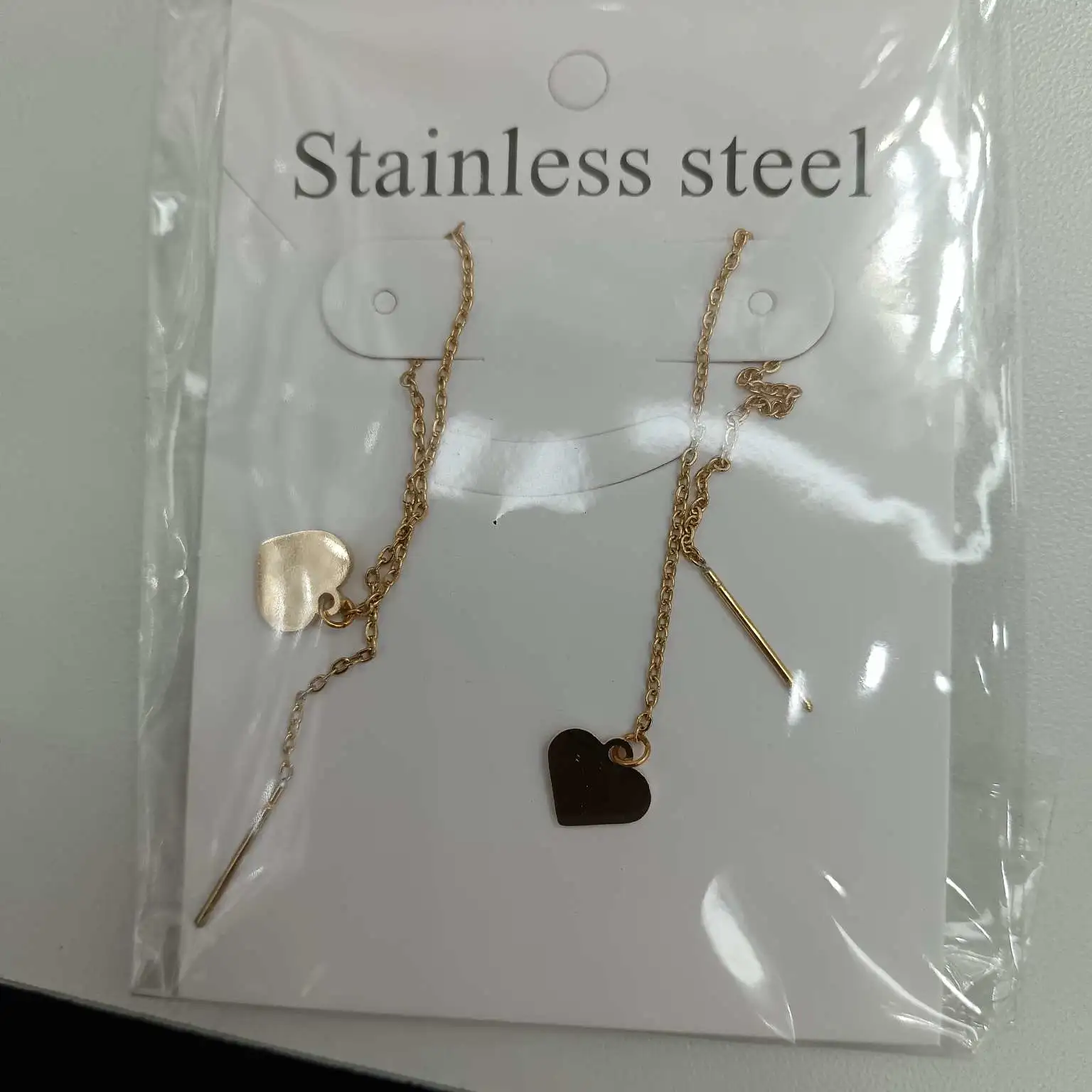 Fashionable ear strings for export wholesale of earrings, exquisite ladies' ear strings, long earrings, fashionable items, gold 18K electroplated color-retaining ear strings detail image 7