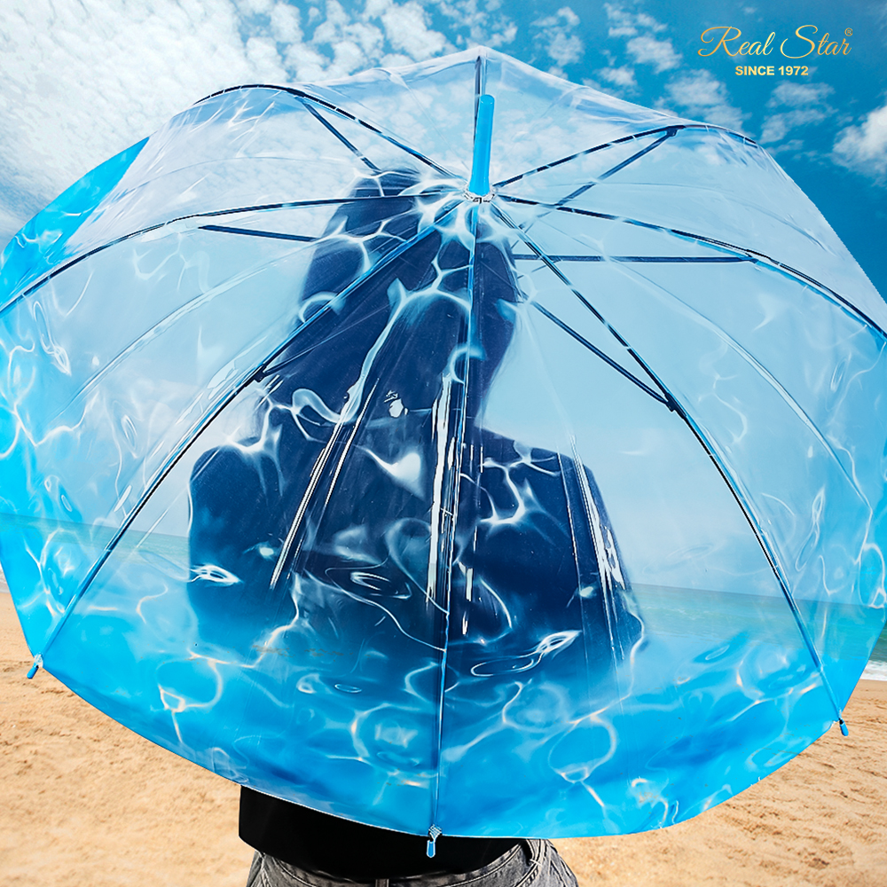 Startreasure Umbrella, Dreamy Jellyfish Wave Transparent Umbrella, ladies' umbrella in stock for wholesale