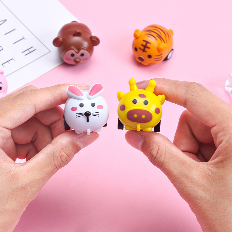 Children's small toys, cartoon inertial animals, small cars, mini cars, small gifts, street stalls, 2-yuan toys Specification drawing