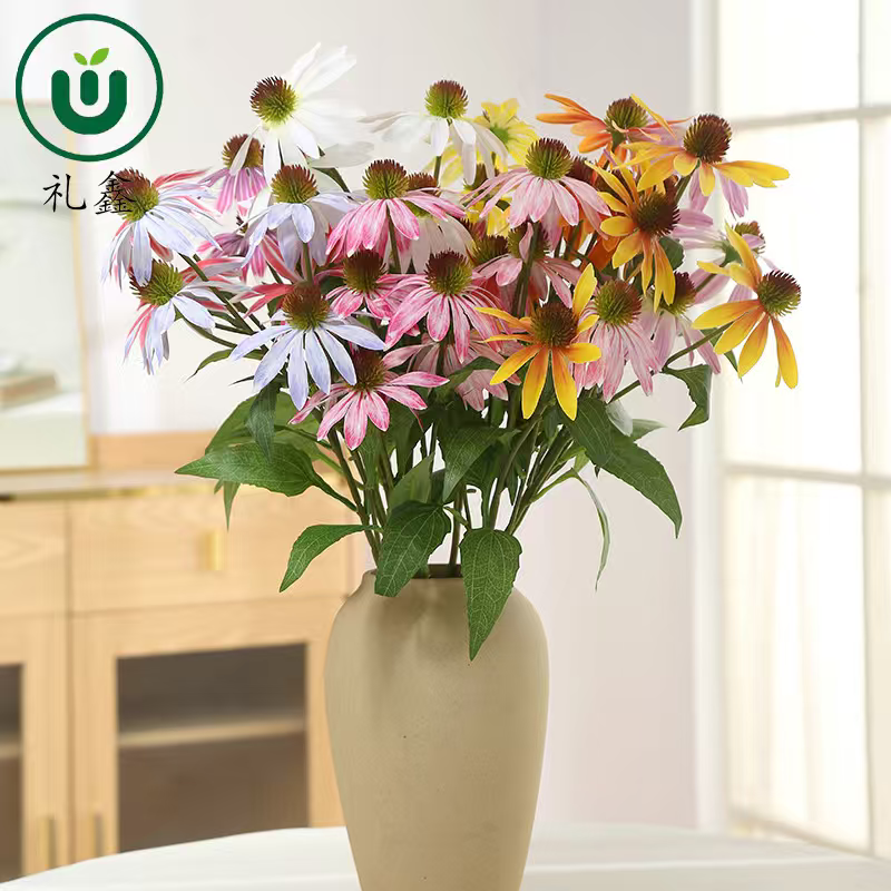 Wholesale of artificial pinecone chrysanthemum bouquets, artificial flowers, realistic pinecone chrysanthemum potted plants, creative bonsai ornaments and decorations