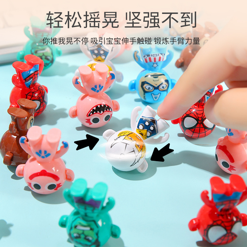 Mini upside-down untoppleable cartoon toys, children's educational tabletop games, gifts for kindergarten ground promotion activities Application Scenario