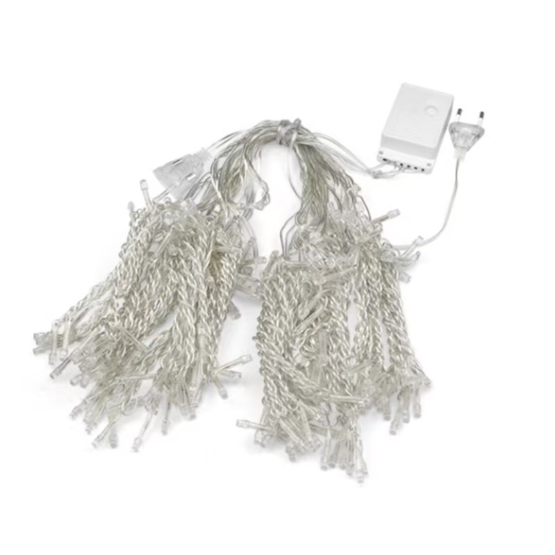 LED curtain light, decorative color light, wedding and festival color light, Christmas curtain light, flashing mode 3*3M Item Picture