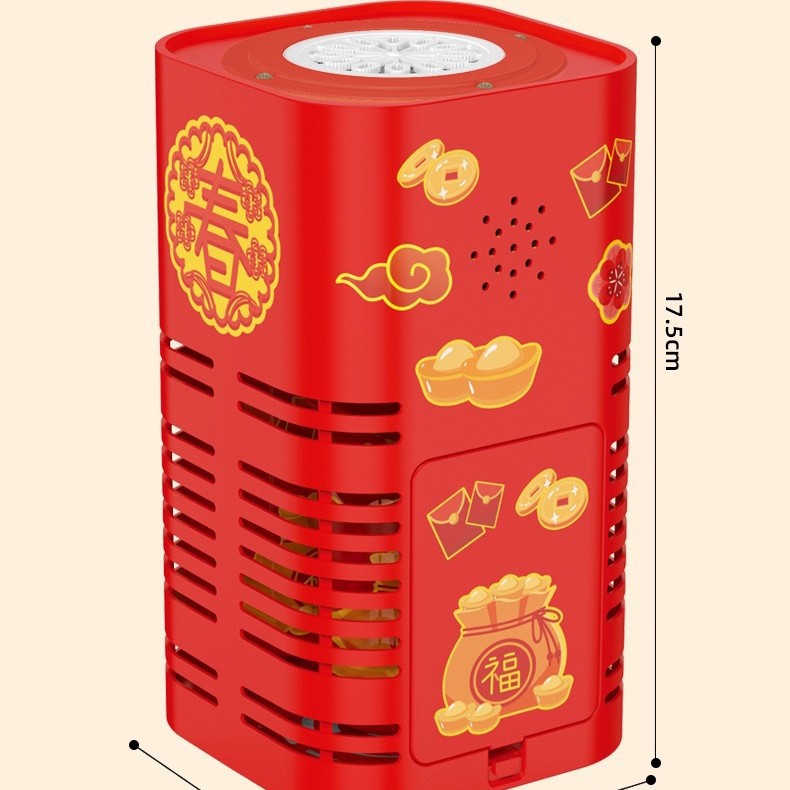 Douyin's best-selling New Year fireworks bubble machine with multiple holes, fully automatic firecrackers, sound effects, birthday gifts, and popular children's toys Item Picture