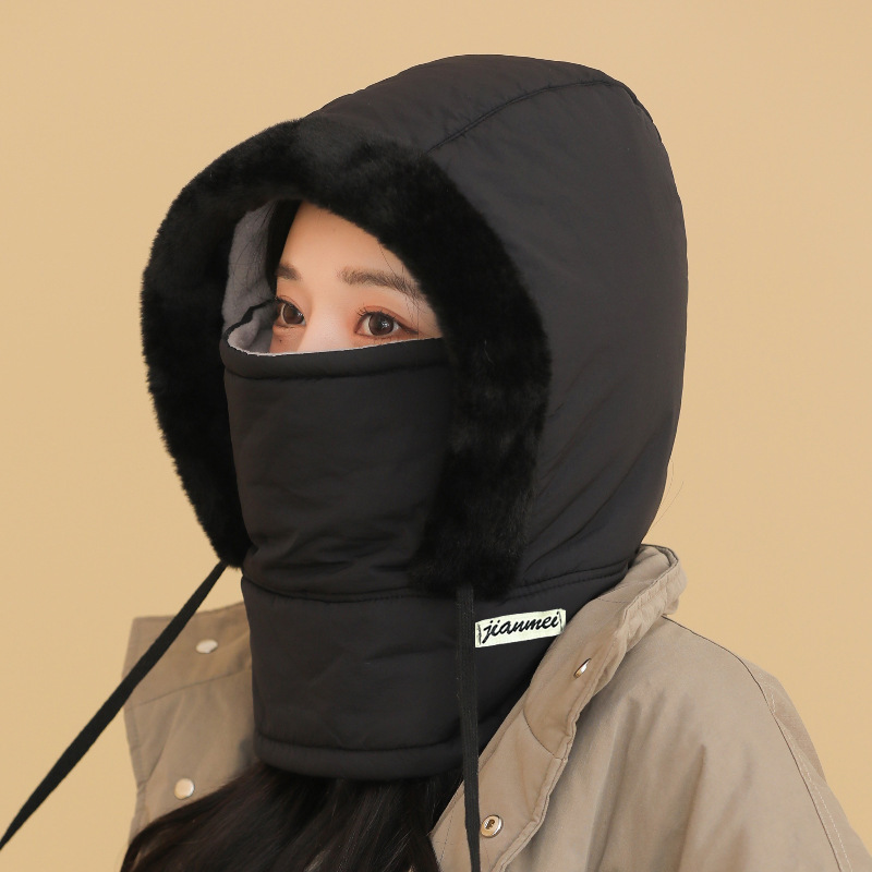 高品质高克重 防寒雷锋帽新款冬季棉帽防风面罩骑行加厚电动车保暖护耳保暖帽子 详情图7
