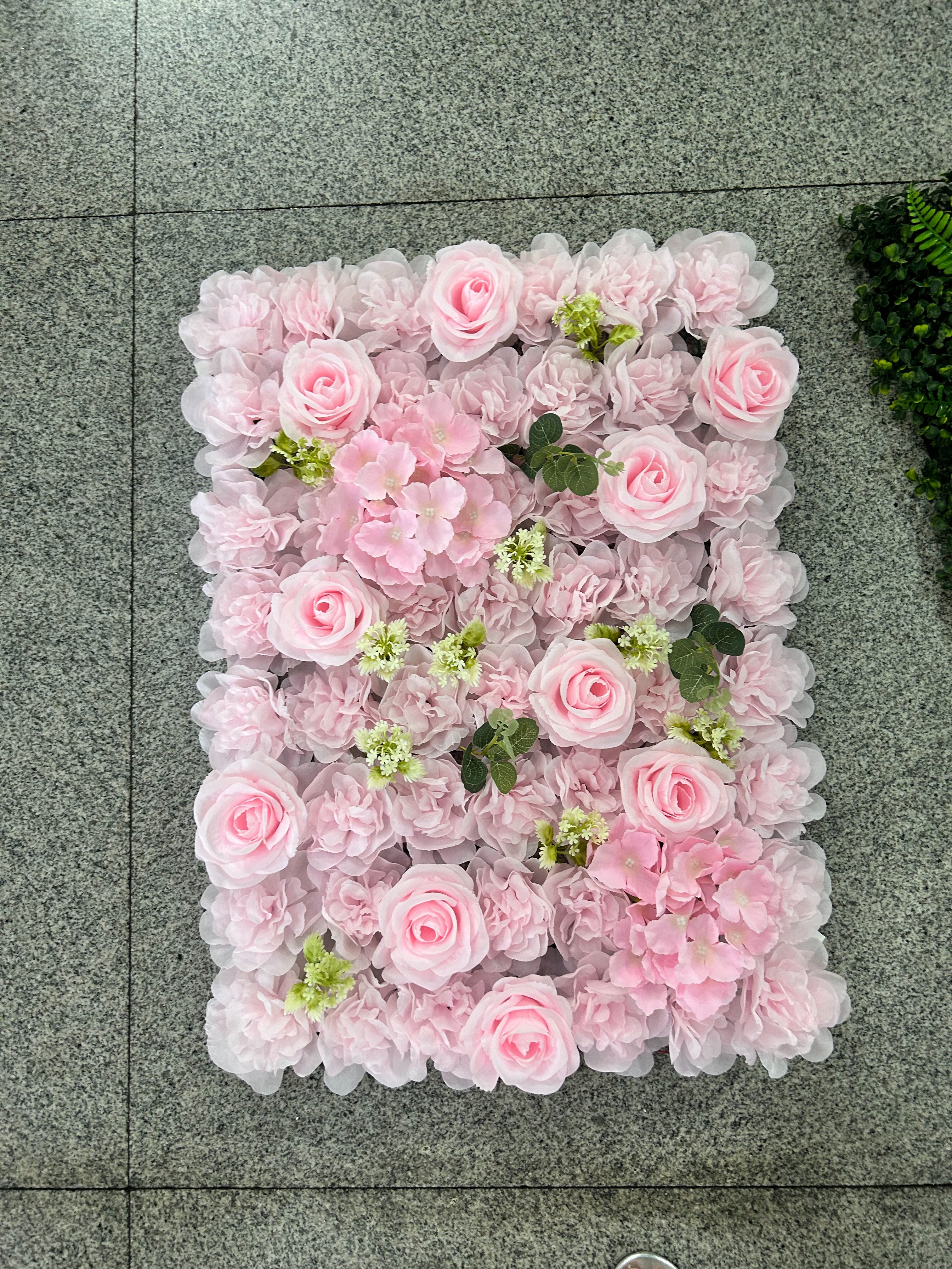 仿真花墙浪漫婚礼布置装饰花墙室内外造景高仿真玫瑰花墙白底实物图