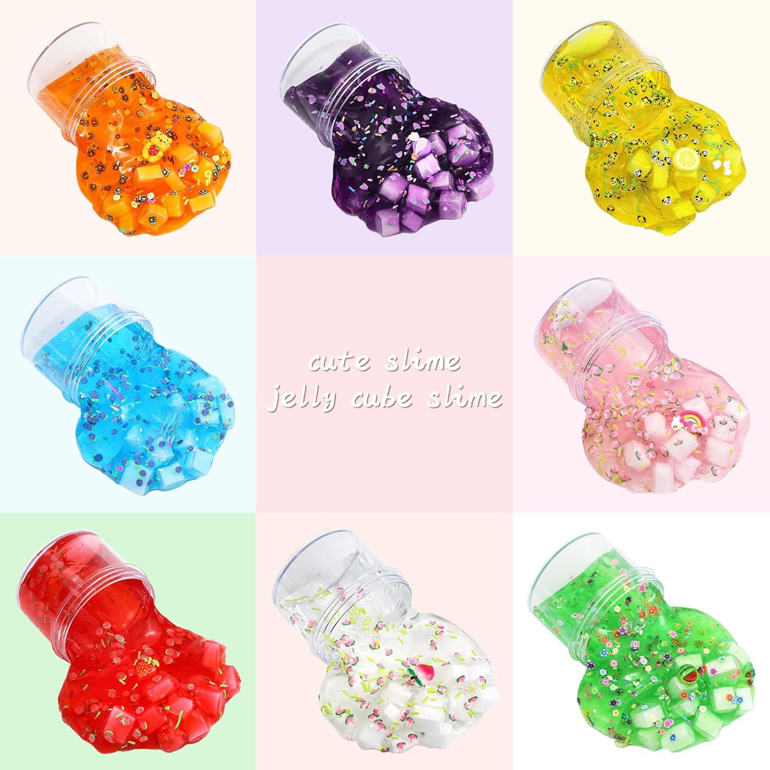 Cross-border slime diy Colored Mud Ice Cream Children's Handmade Toy Set slime kit Butter Mud Cotton Mud details Picture
