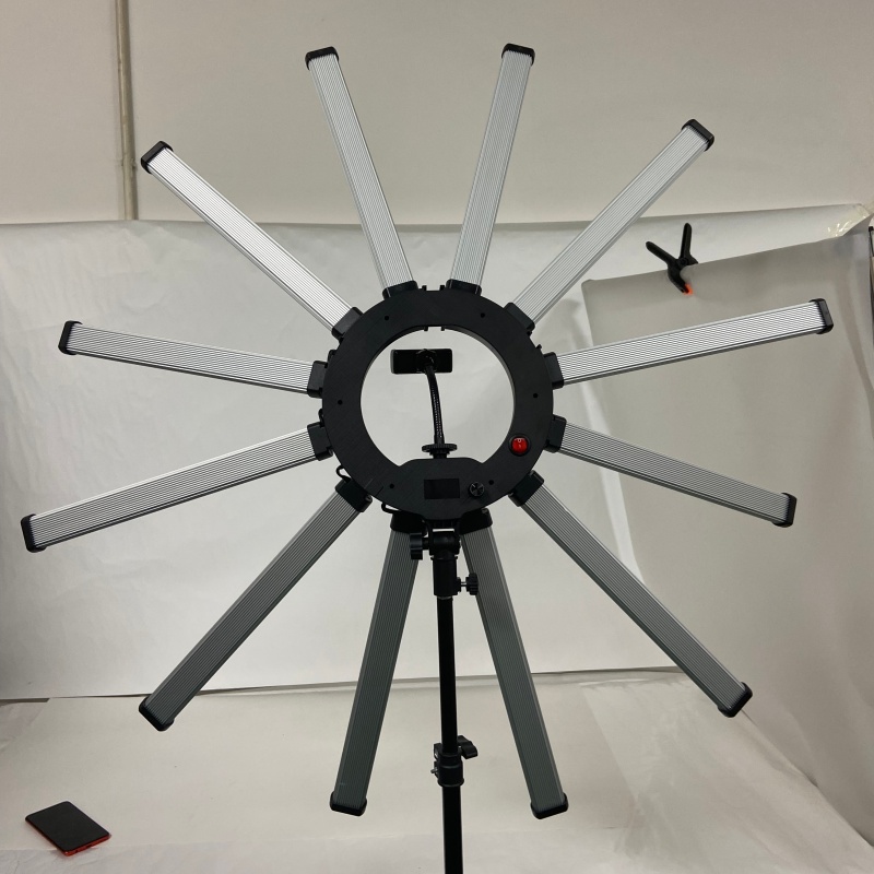 36-inch 12-tube live streaming fill light, beauty light, large-sized high-power photography light, live streaming light, and lighting light Specification image