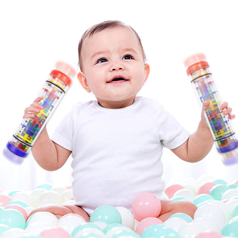 Children's hand-cranked rain sound tube Orff auditory training children's rain sound tube kindergarten game plastic toy Specification drawing