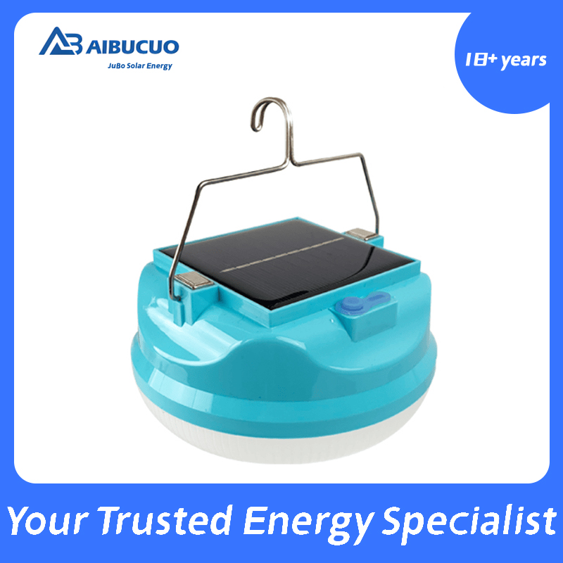 AIBUCUO Jubo Solar LED Camping Light, USB rechargeable bulb, Outdoor Tent Light, Portable lantern, Emergency light AIBUCUO