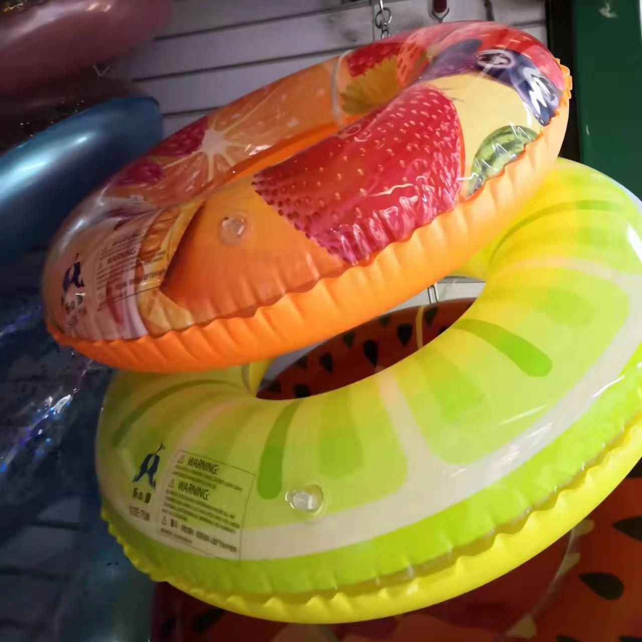 50-90 factory wholesale children's swimming rings, inflatable cartoon swimming rings, adult models, cross-border animal armpit swimming rings details Picture