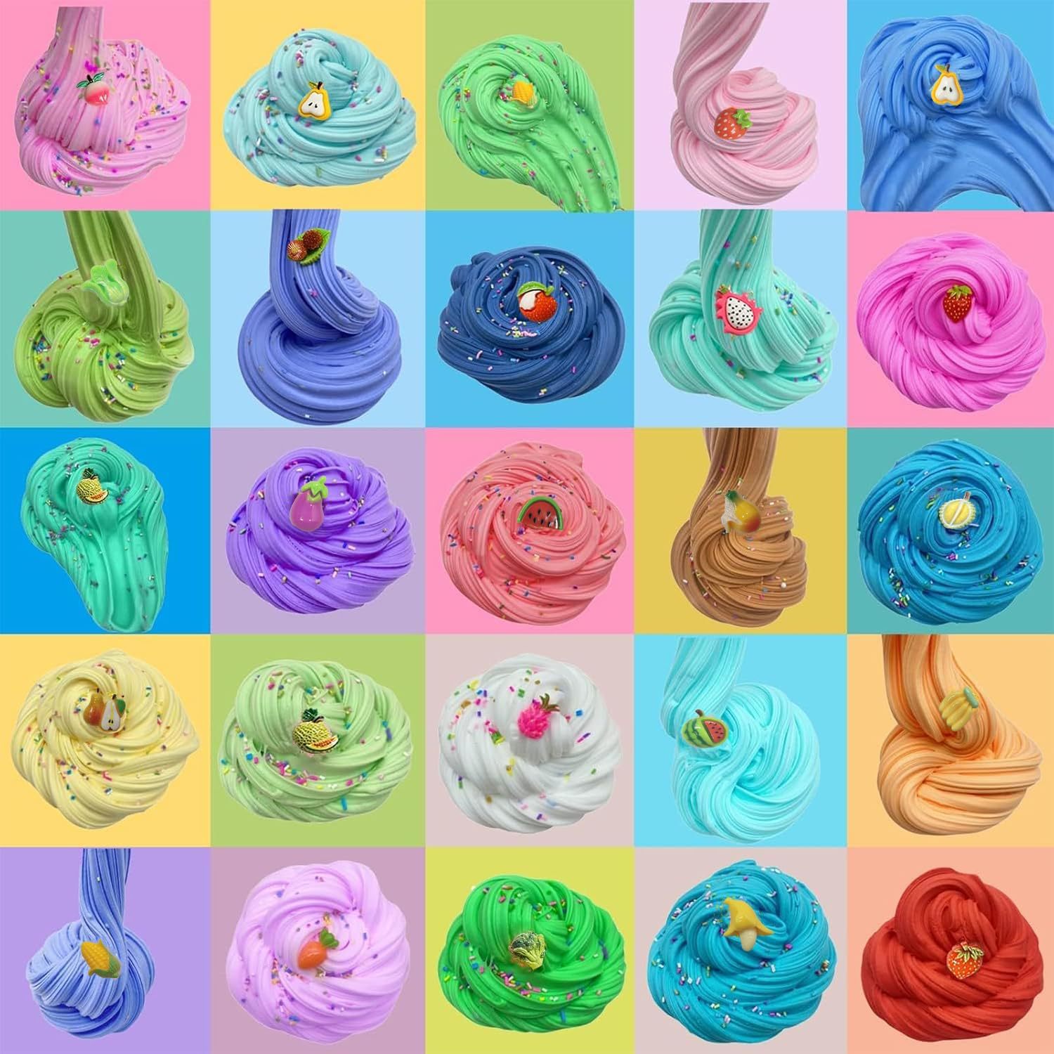 Slime Cross-border Butter Mud Foaming Adhesive Clay slimekit, Slime AZM cotton mud children's toys details Picture