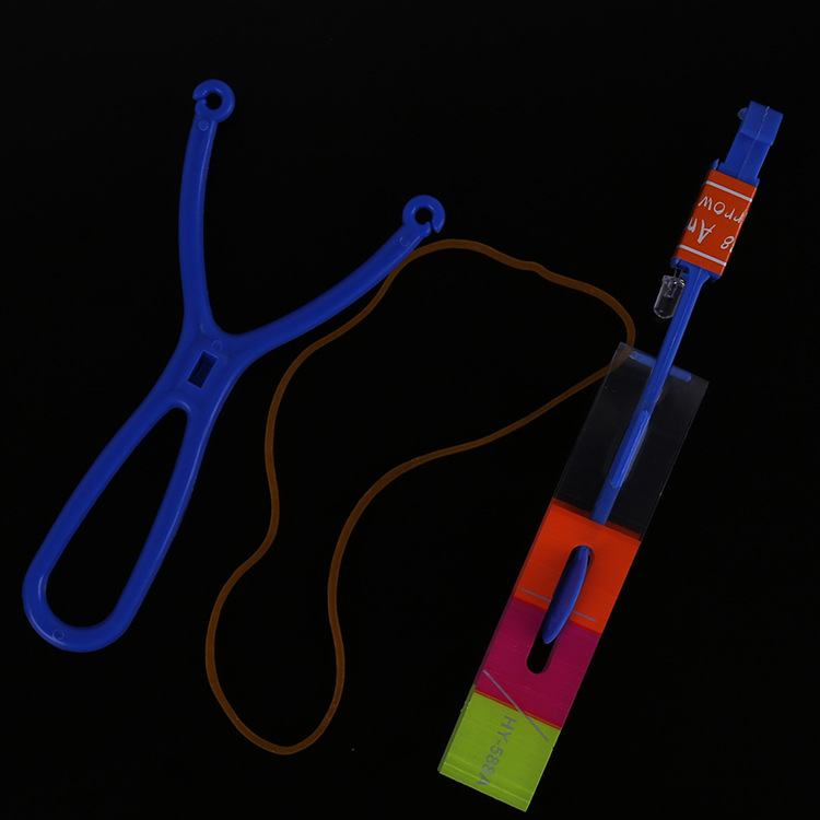 Luminous slingshot arrows, blue light flying swords, night market street stalls, popular toys, small toy wholesale, factory direct sales Application Scenario