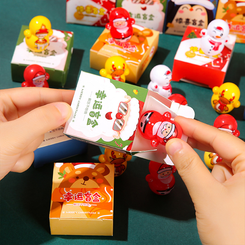 Christmas unbreakable doll blind box, children's educational doll toy, birthday gift bag for boys and girls, kindergarten gift Application Scenario