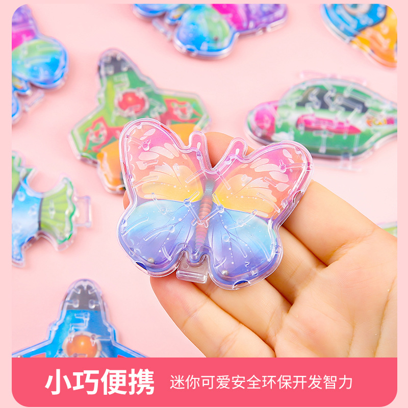 Rolling ball maze training toys, plastic maze-like small toys, rolling ball kindergarten reward small toys and teaching AIDS gifts details Picture