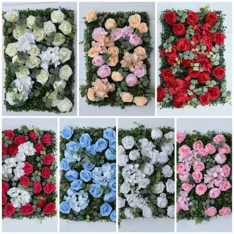 仿真花墙浪漫婚礼布置装饰花墙室内外造景高仿真玫瑰花墙