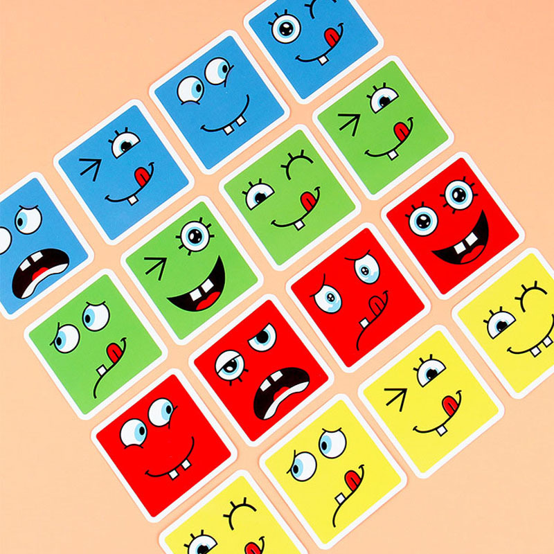 Thinking training, smile Changing face Rubik's Cube, educational toy, parent-child interactive game, concentration thinking training, children's building blocks Application Scenario