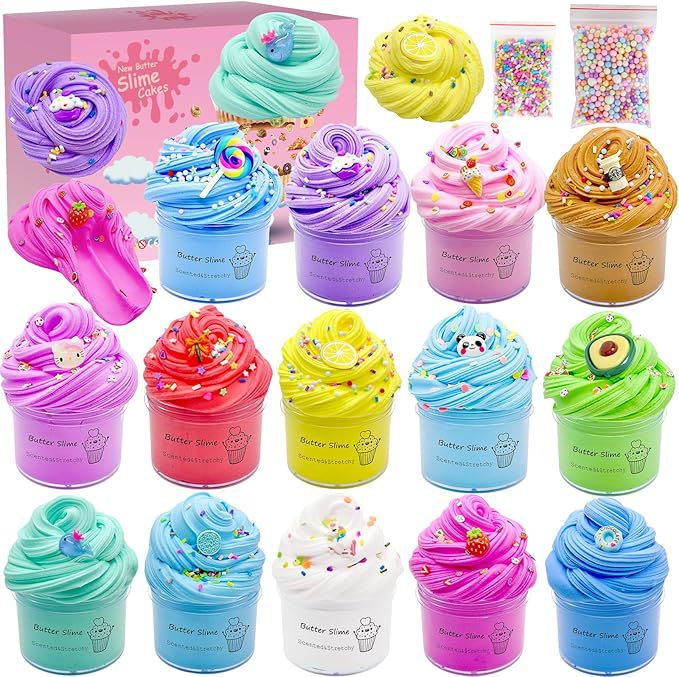 Slime Cross-border Butter Mud Foaming Adhesive Clay slimekit, Slime AZM cotton mud children's toys Item Picture