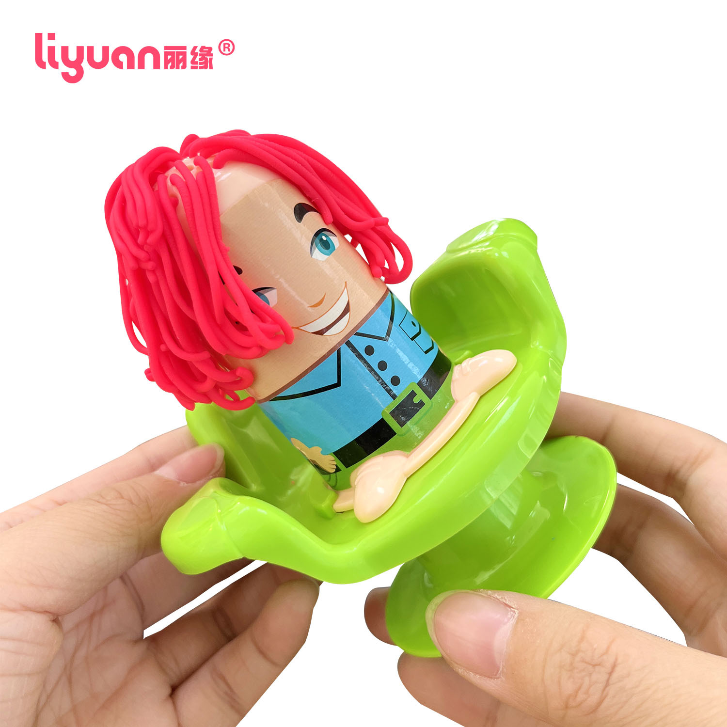 Cross-border export children's DIY colored clay barber space clay boys and girls play house manual educational clay toys details Picture