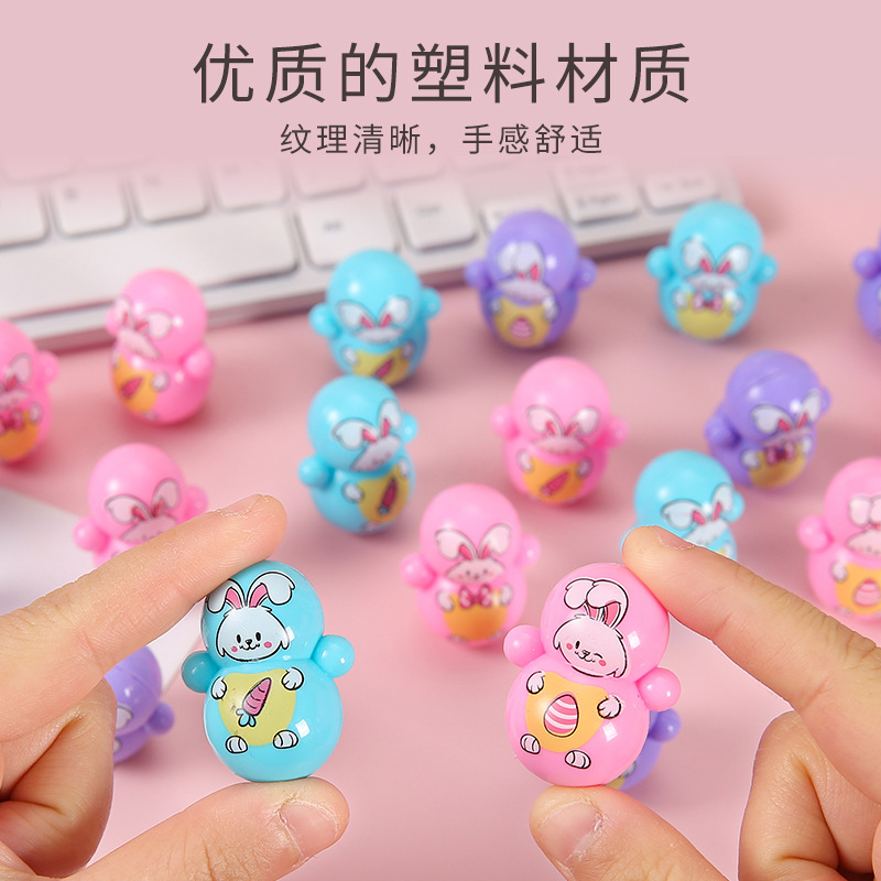 A popular mini cartoon untoppleable doll, Dingdang Cat, a traditional educational toy, and a cute blue fat robot cat gift Application Scenario