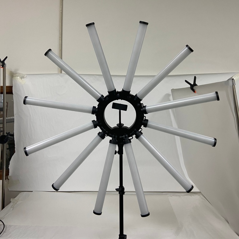 36-inch 12-tube live streaming fill light, beauty light, large-sized high-power photography light, live streaming light, and lighting light details Picture