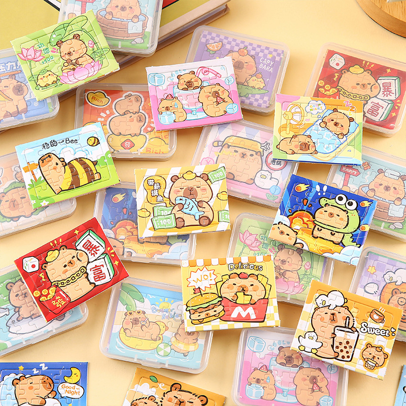 Capibara Puzzle, cute Capybara DIY puzzle, fun hands-on toys for children, small gifts for kindergartens full figure