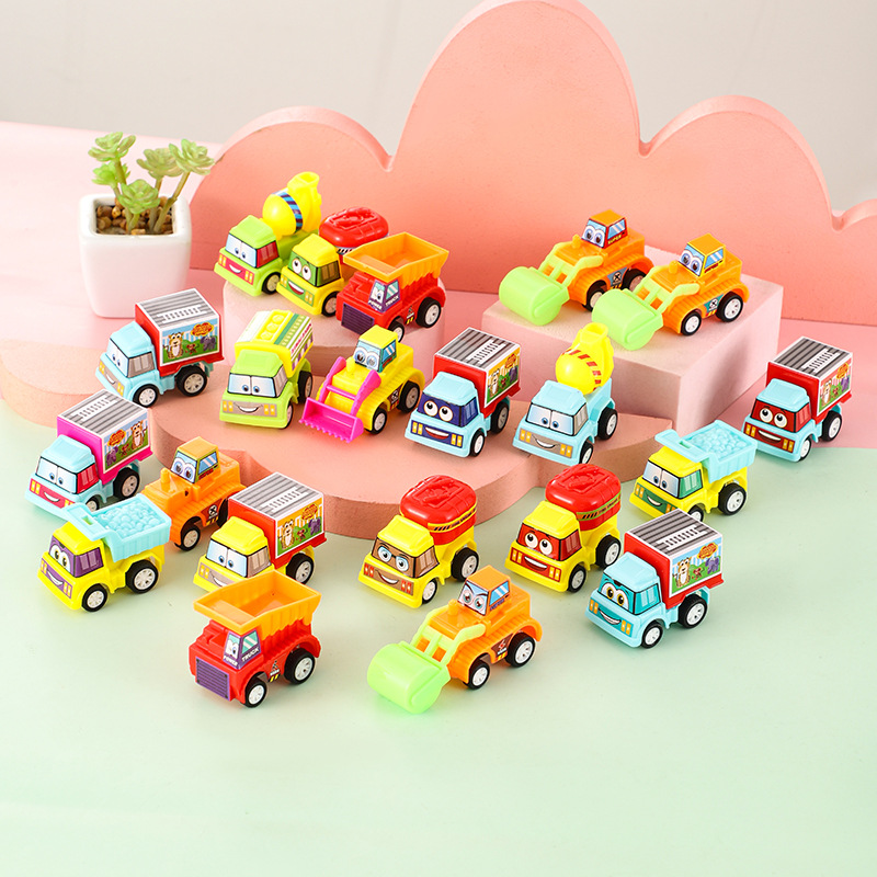 Huili cartoon engineering vehicles, sedans, school buses, Douyin, Kuaishou live-streaming sales, street stalls, toys, kindergarten toys, gifts Application Scenario