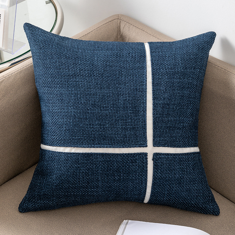ins风拼接样板房抱枕靠垫套办公室护腰客厅沙发床头拼接含芯靠枕523详情8