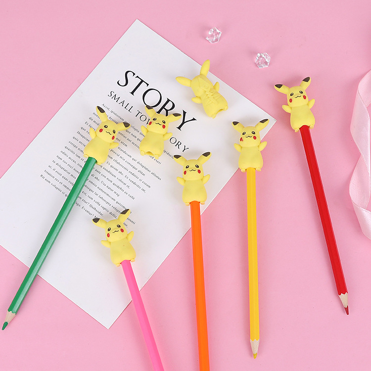 Creative stationery, cartoon erasers, cute yellow erasers, primary school student prizes, kindergarten small gifts wholesale Application Scenario