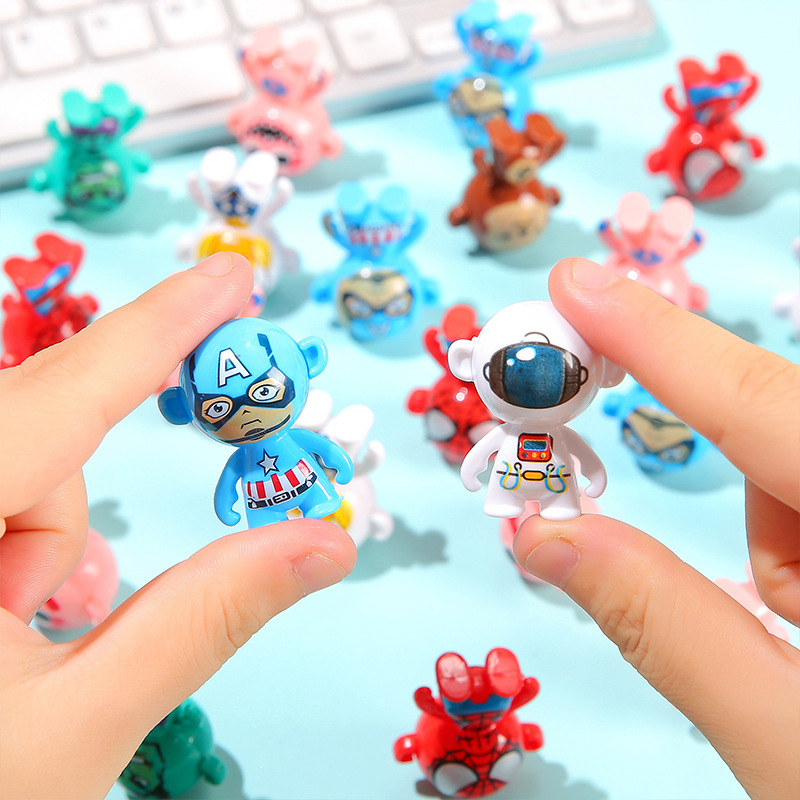 Mini upside-down untoppleable cartoon toys, children's educational tabletop games, gifts for kindergarten ground promotion activities Specification drawing