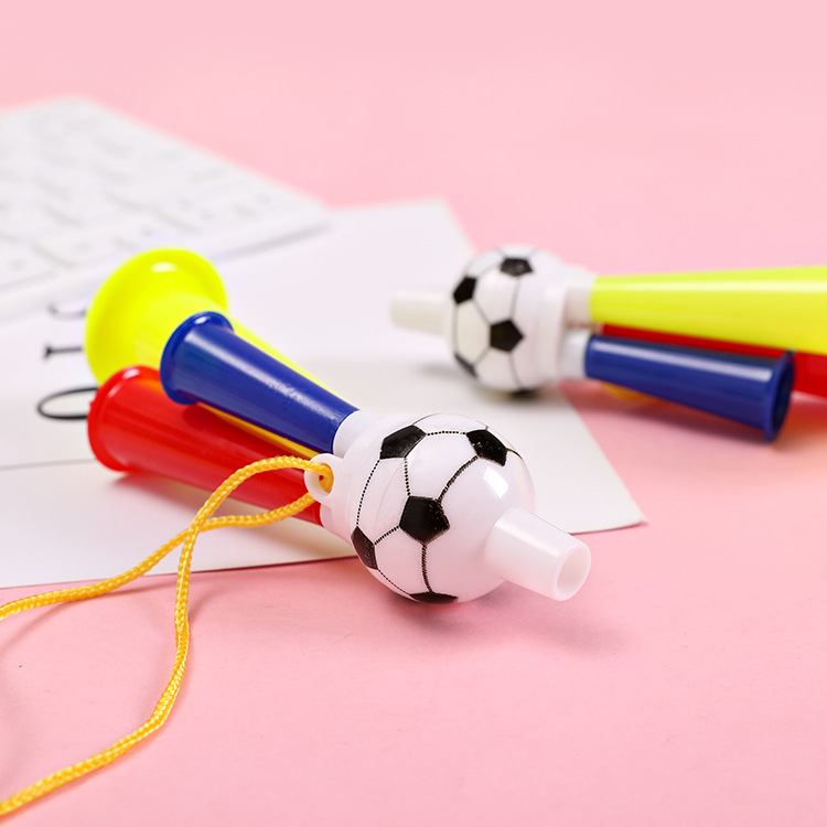 Sports meeting cheering props, football match atmosphere props, dual-tone small horn, personalized and creative horn whistle details Picture