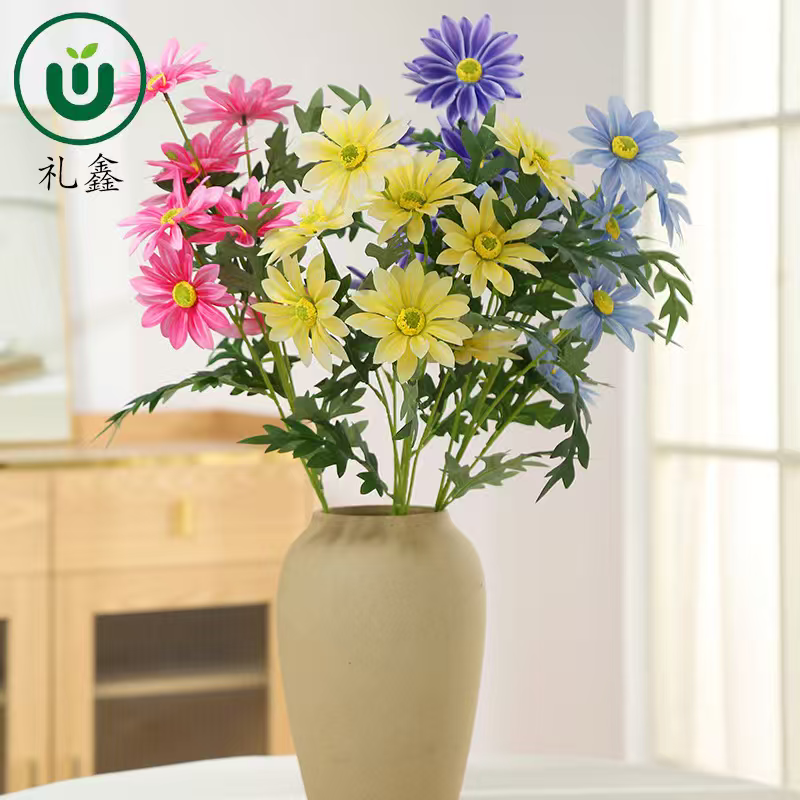 New Daisy bouquets, simulated Dutch chrysanthemums, plastic living room decoration, chamomile country-style photography decoration props, simulated flowers, simulated flowers, simulated flowers