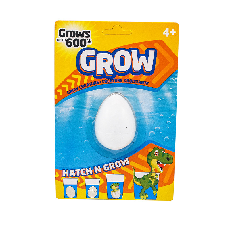 New and unique: Water-soaked dinosaur hatching eggs absorb water to grow larger; dinosaur eggs expand; toy suction cards hold dinosaur eggs with trembling sounds Item Picture
