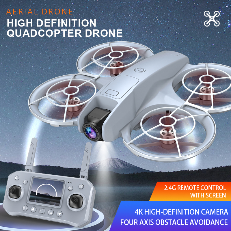 Cross-border new black technology obstacle avoidance brushless drone with screen high-definition aerial photography quadcopter toy manufacturer details Picture