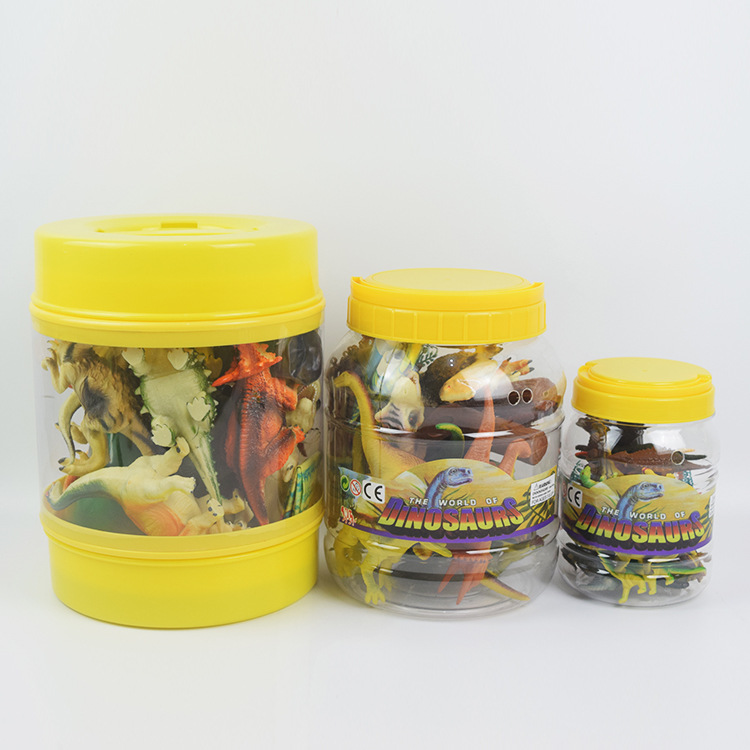 Creative simulation dinosaur toy animal models in stock, new cross-border products in barrels, wholesale of early education creative children's toys full figure
